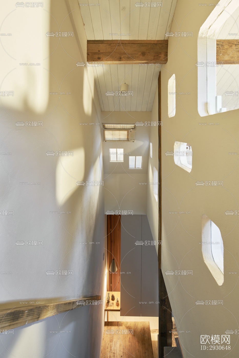 现代酒店民宿效果图下载（渲染图12）