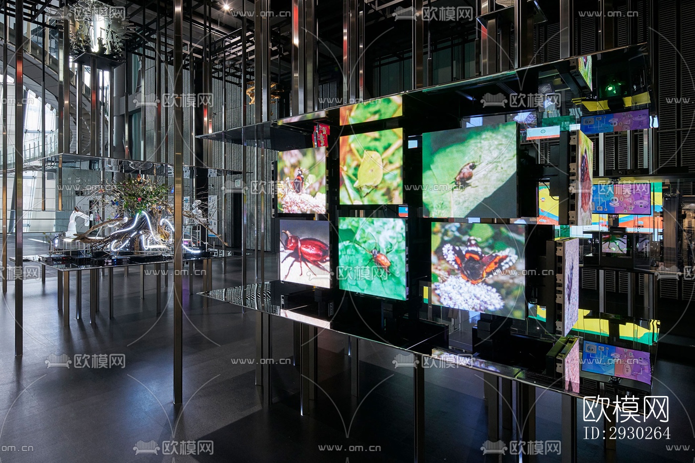 现代展览展厅效果图下载（渲染图8）