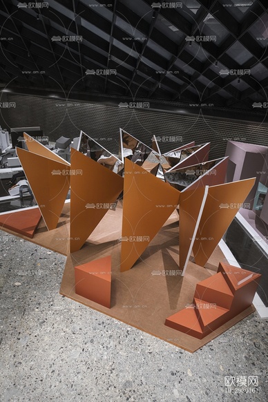 現(xiàn)代展覽展廳效果圖下載(渲染圖5)