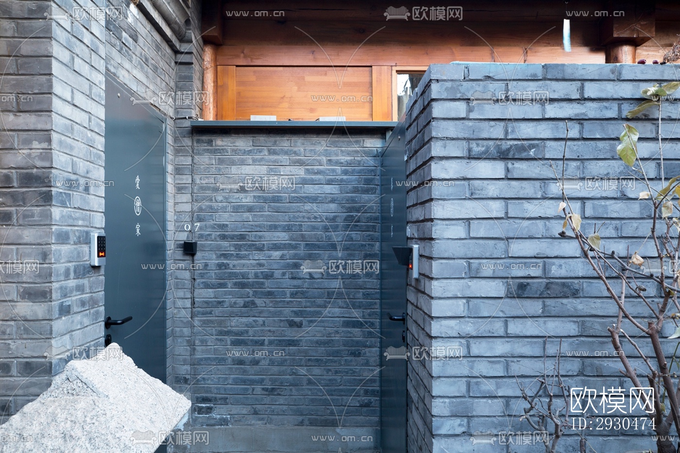 中式酒店民宿效果图下载（渲染图18）