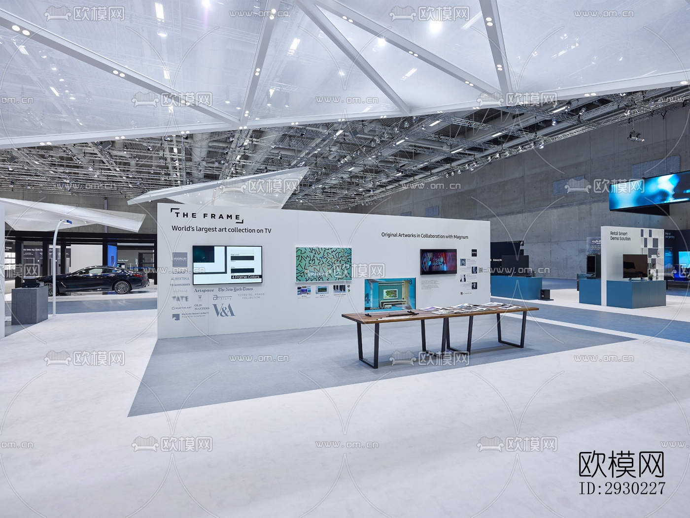 现代展览展厅效果图下载（渲染图12）