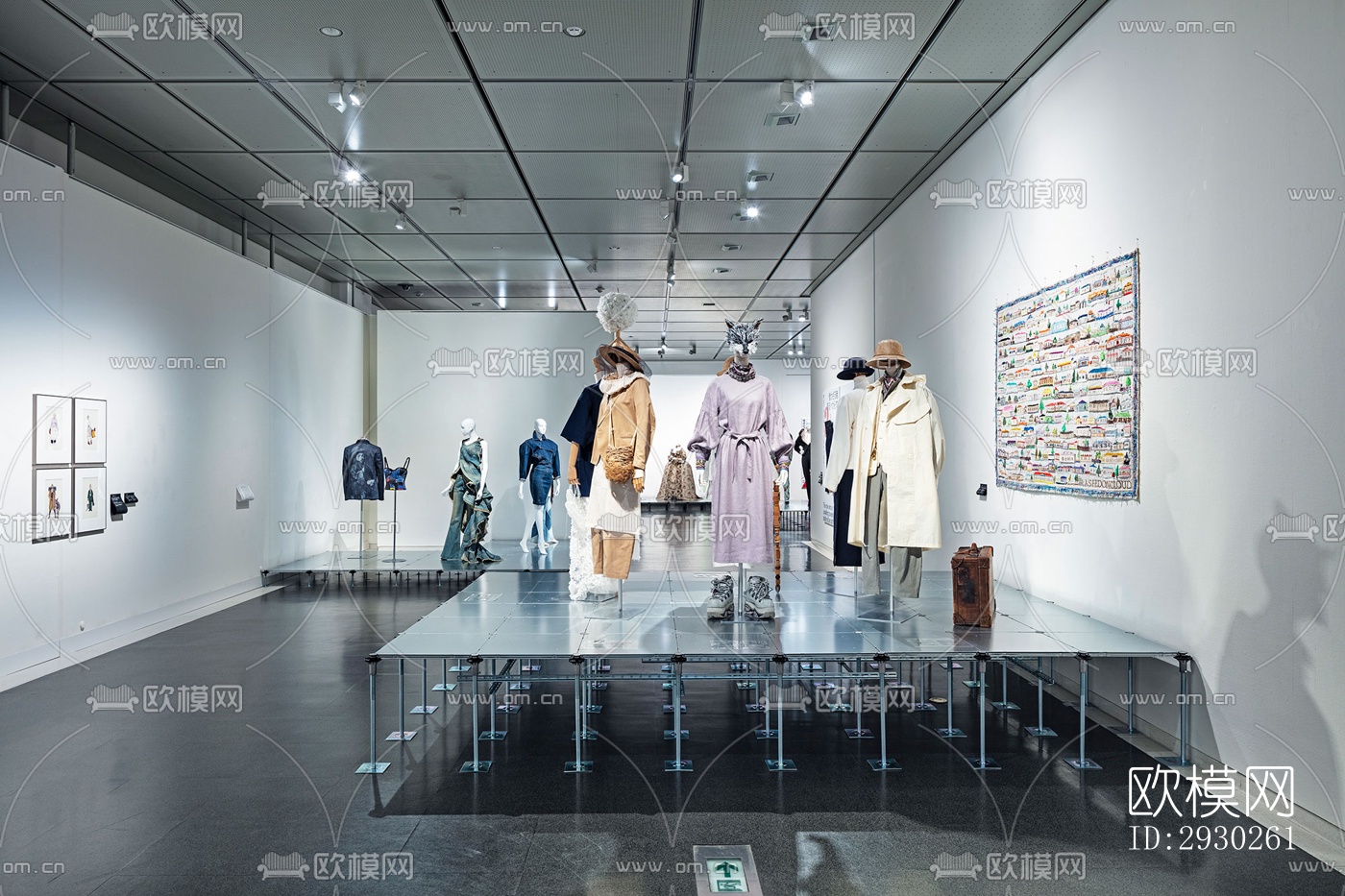 现代展览展厅效果图下载（渲染图18）