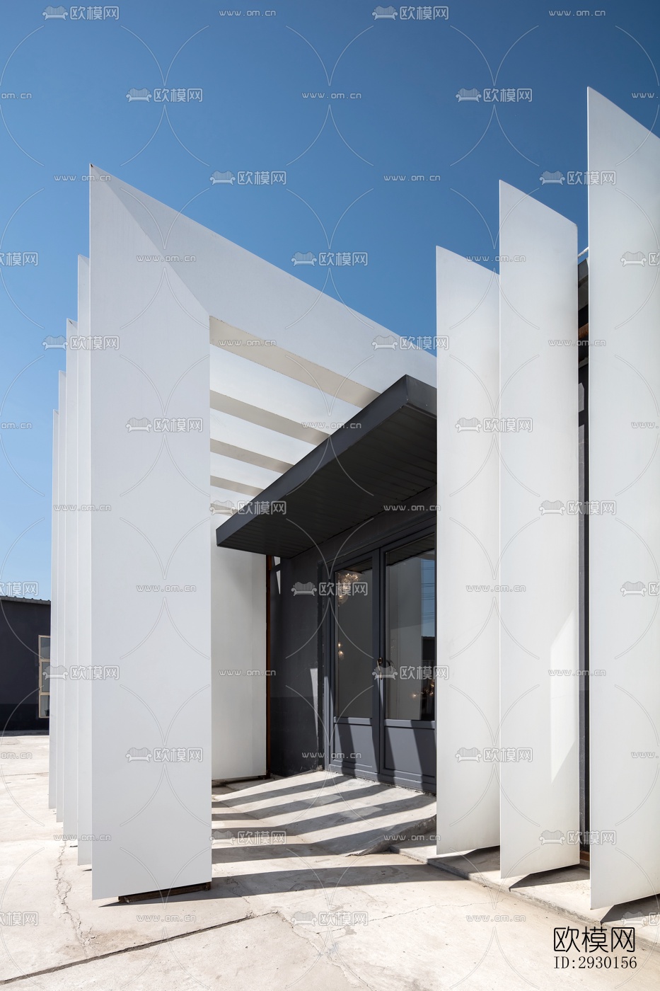 现代展览展厅效果图下载（渲染图2）