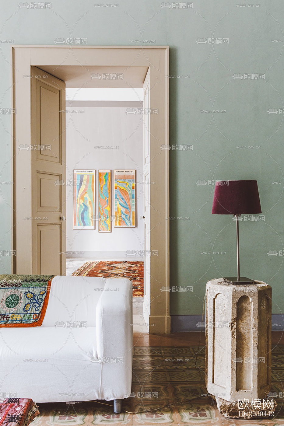 中古风酒店民宿效果图下载（渲染图6）