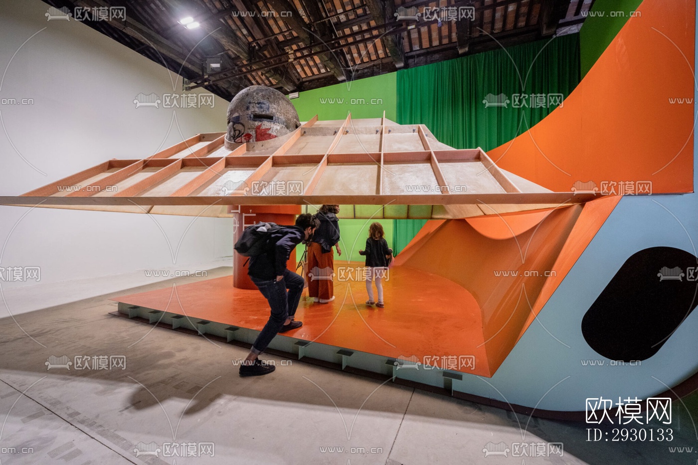 现代展览展厅效果图下载（渲染图5）