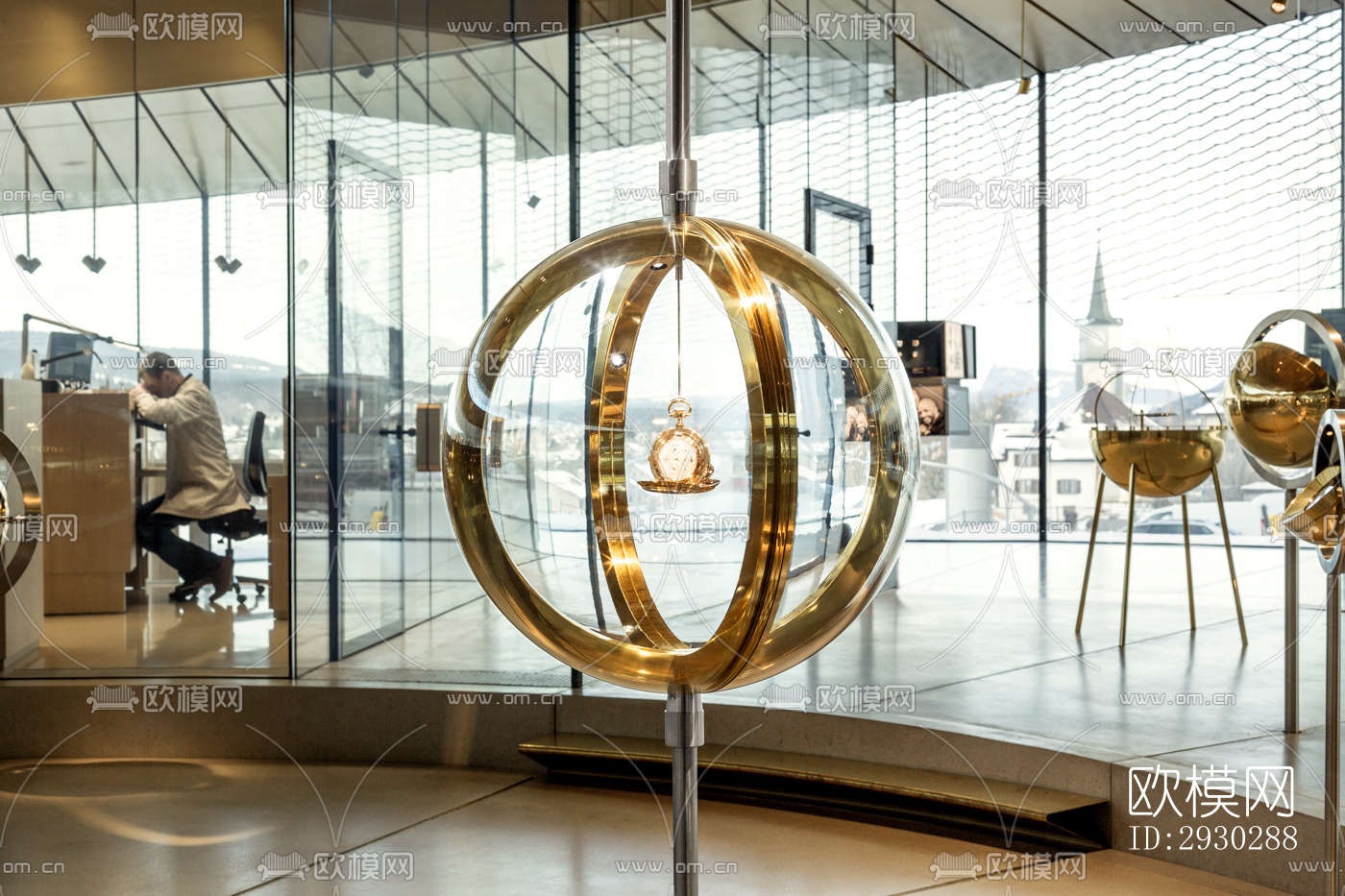 现代展览展厅效果图下载（渲染图5）