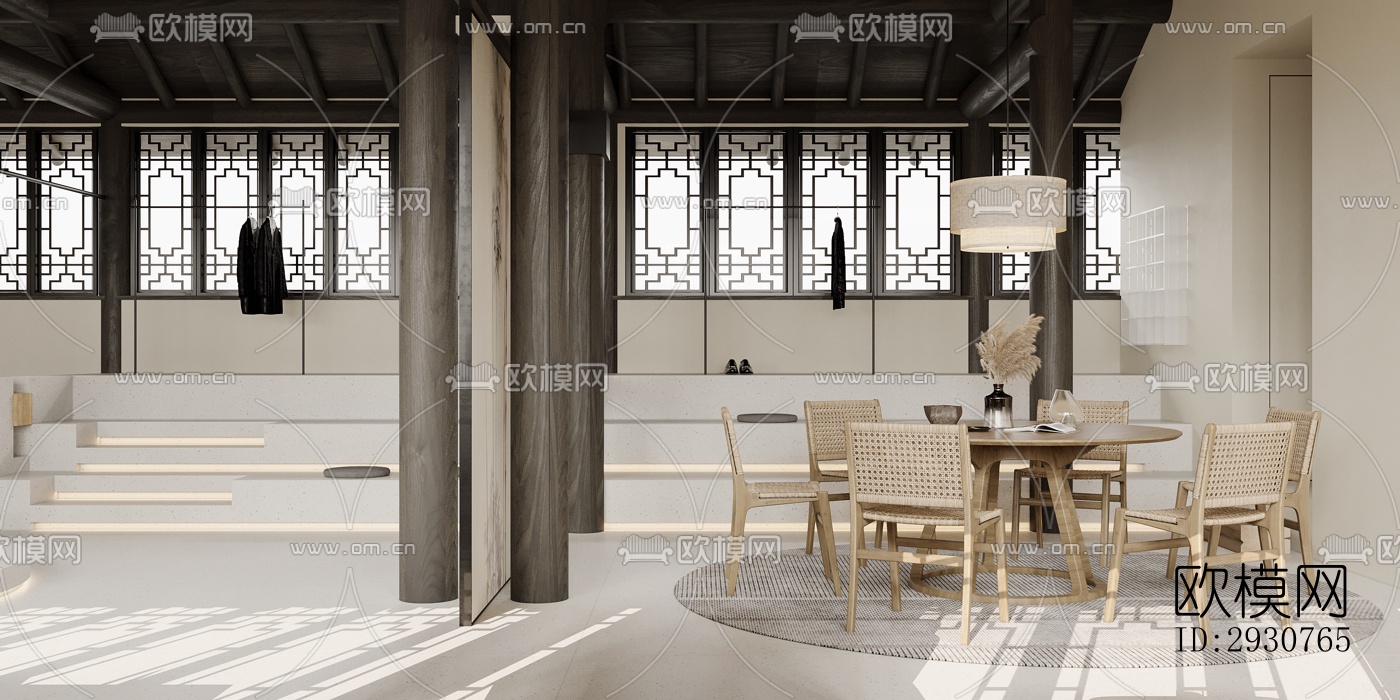 新中式零售店铺效果图下载（渲染图3）