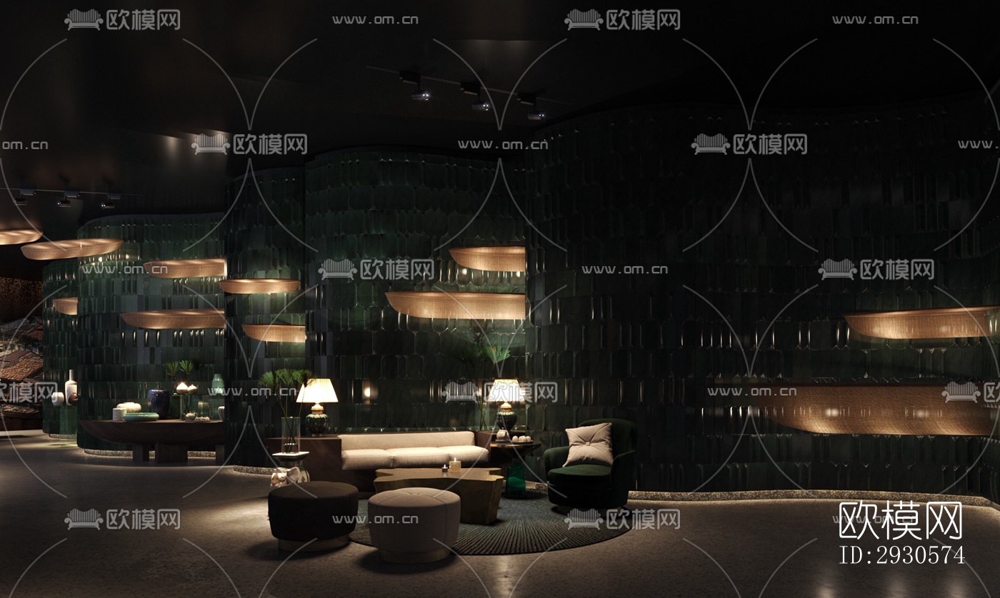 后现代酒店民宿效果图下载（渲染图17）