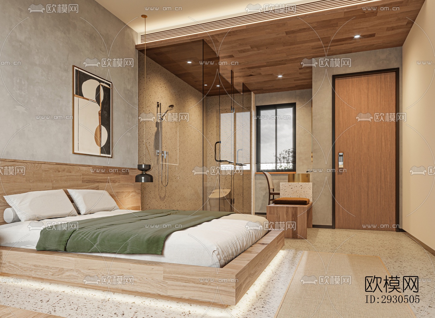 侘寂酒店民宿效果图下载（渲染图9）