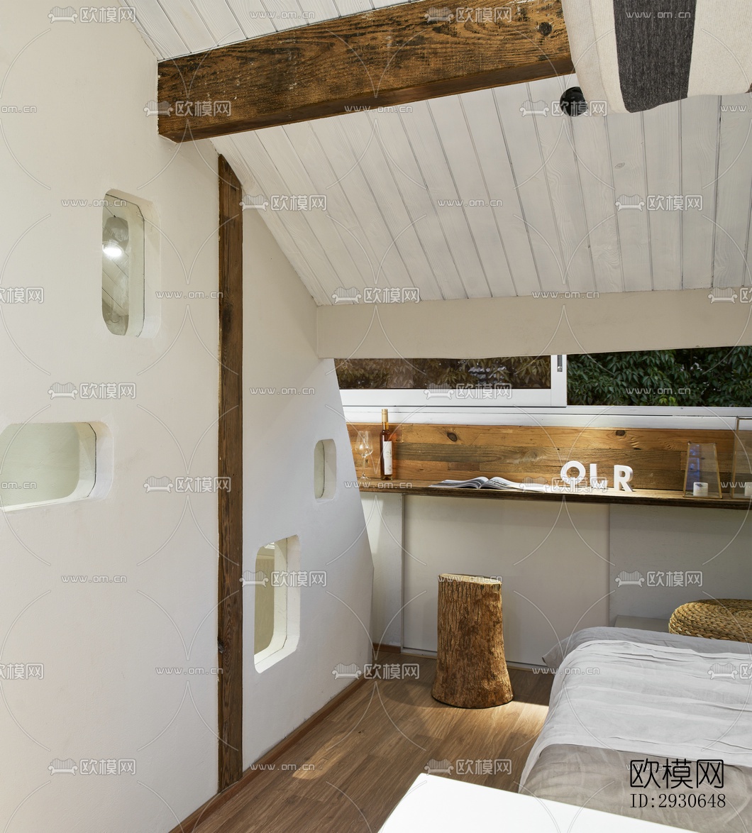 现代酒店民宿效果图下载（渲染图14）