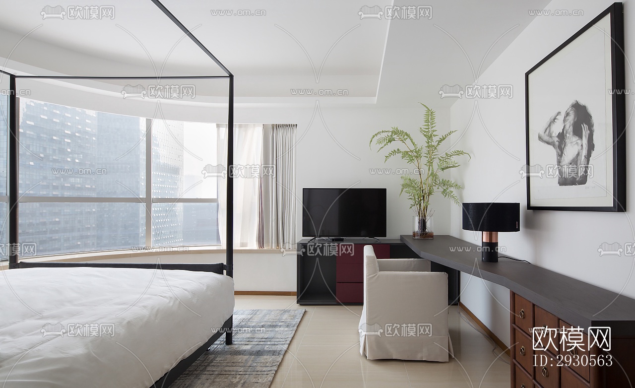 后现代酒店民宿效果图下载（渲染图9）