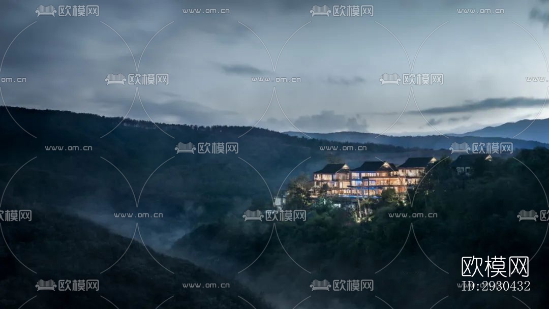 东南亚酒店民宿效果图下载（渲染图12）