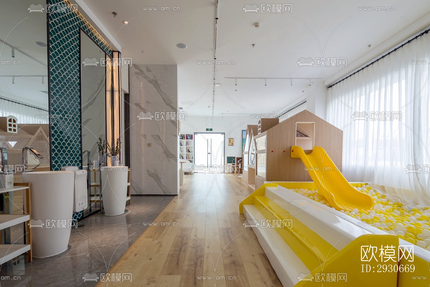 现代酒店民宿效果图下载（渲染图6）