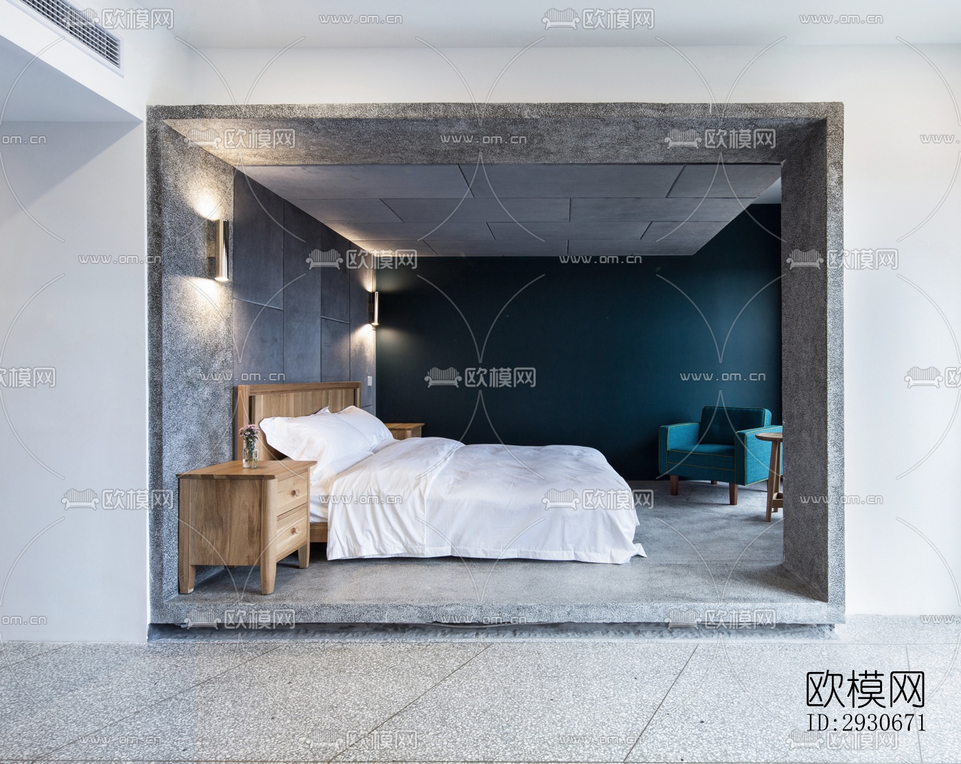 现代酒店民宿效果图下载（渲染图10）