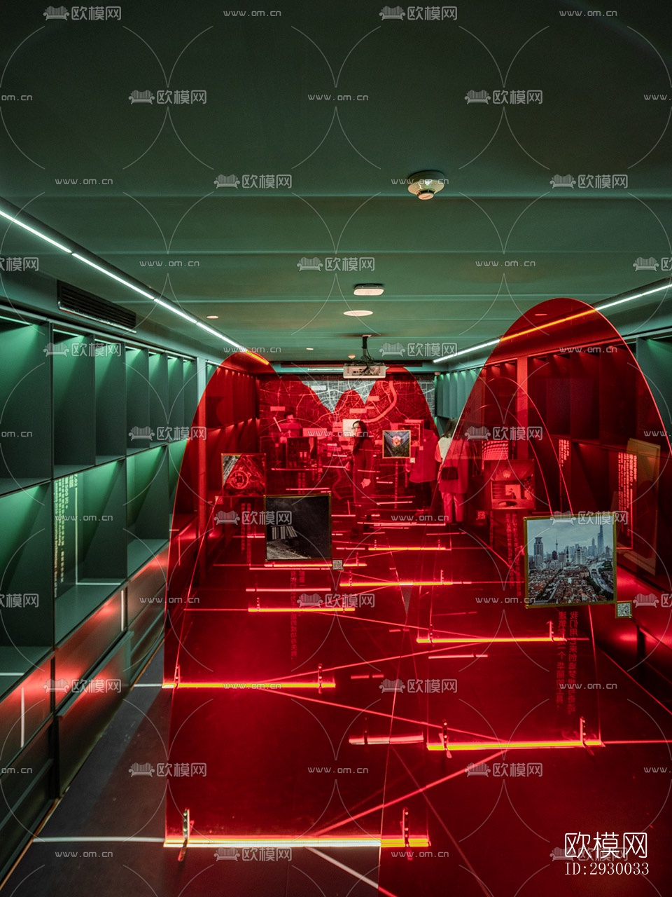 后现代展览展厅效果图下载（渲染图4）