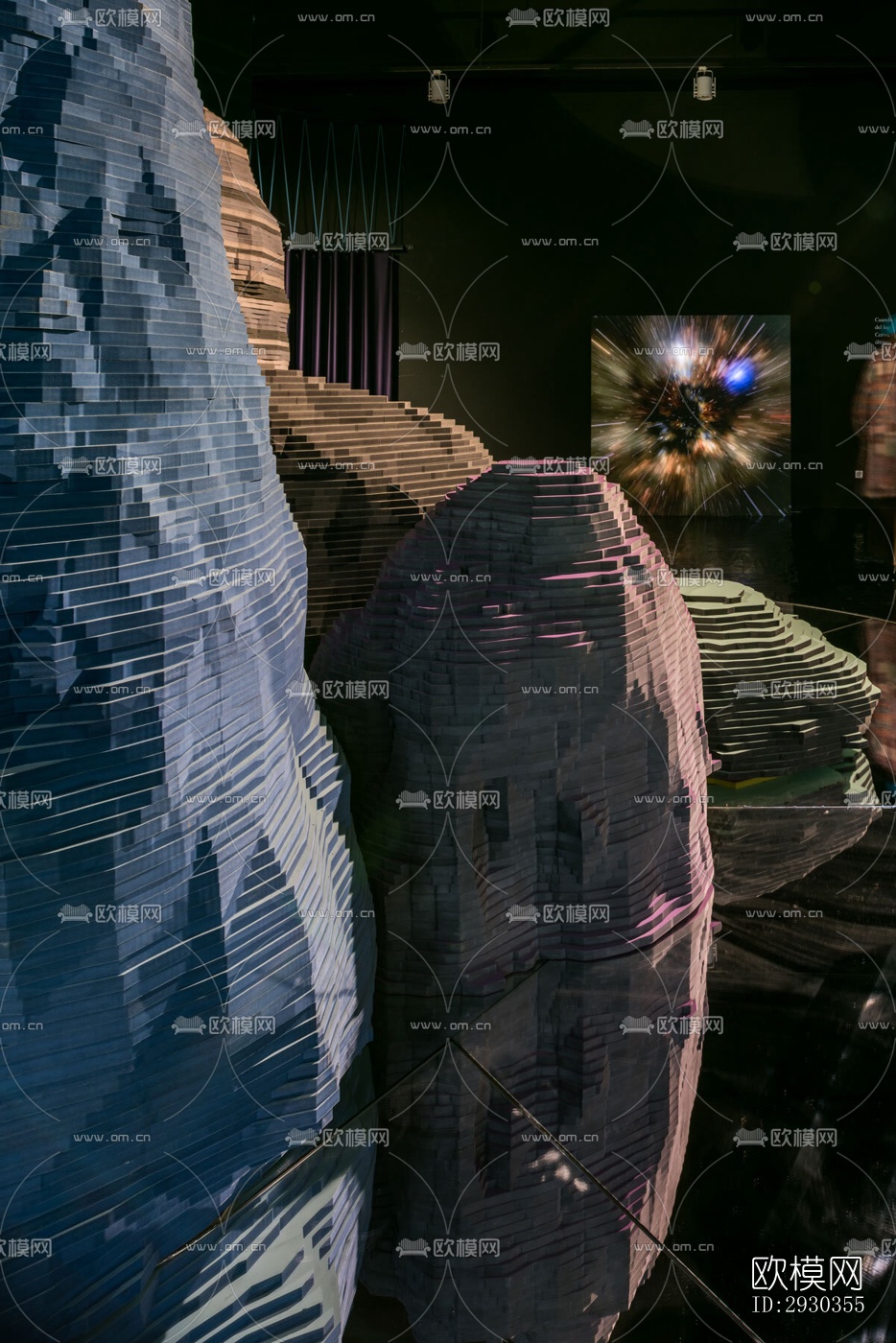 现代展览展厅效果图下载（渲染图10）