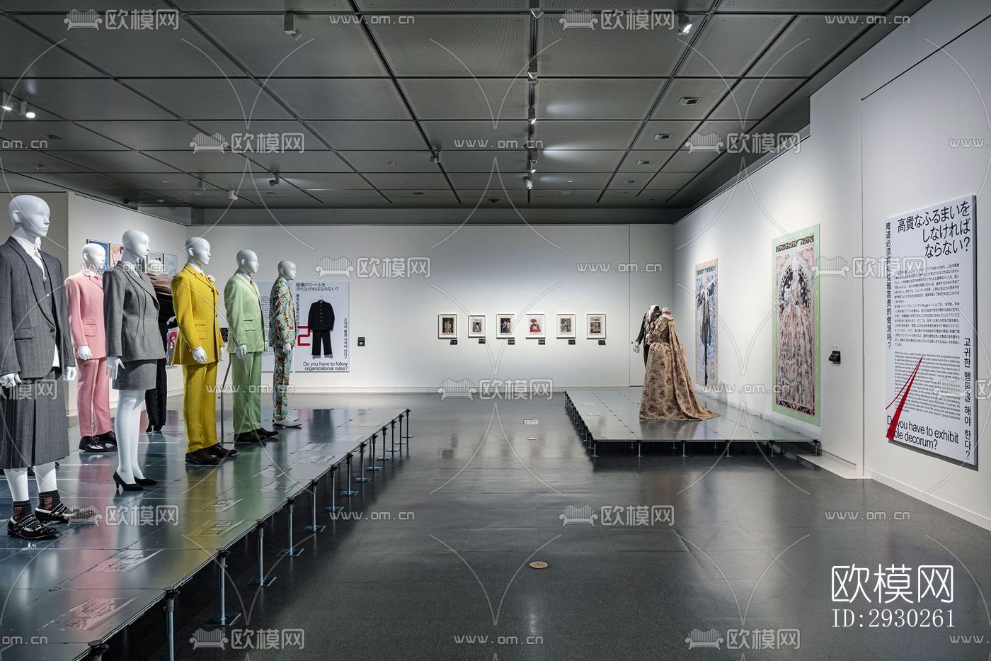 现代展览展厅效果图下载（渲染图12）