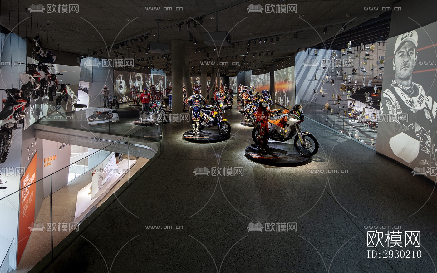 现代展览展厅效果图下载（渲染图2）