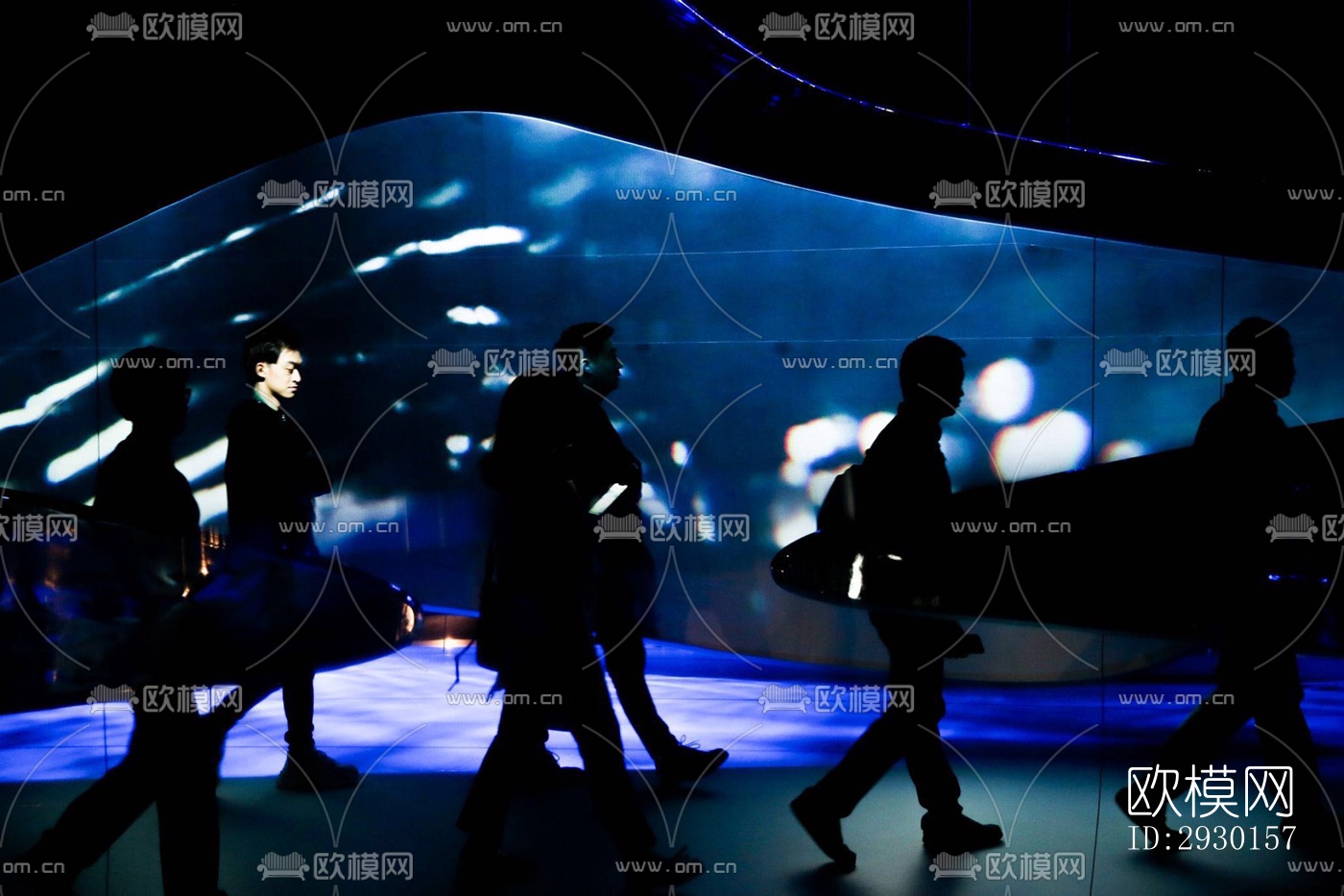 现代展览展厅效果图下载（渲染图6）