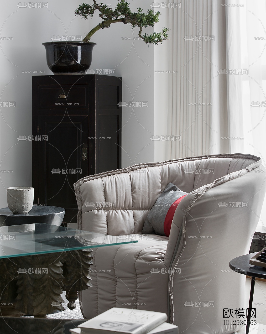 后现代酒店民宿效果图下载（渲染图5）