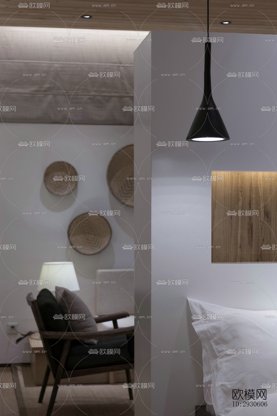 新中式酒店民宿效果图下载（渲染图8）