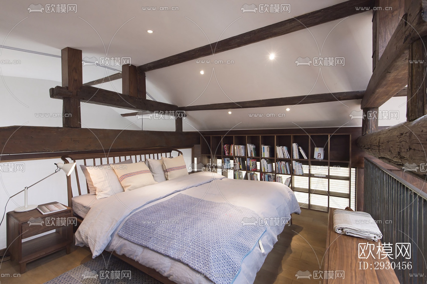 中式酒店民宿效果图下载（渲染图9）