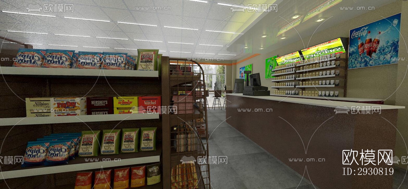 现代零售店铺效果图下载（渲染图5）