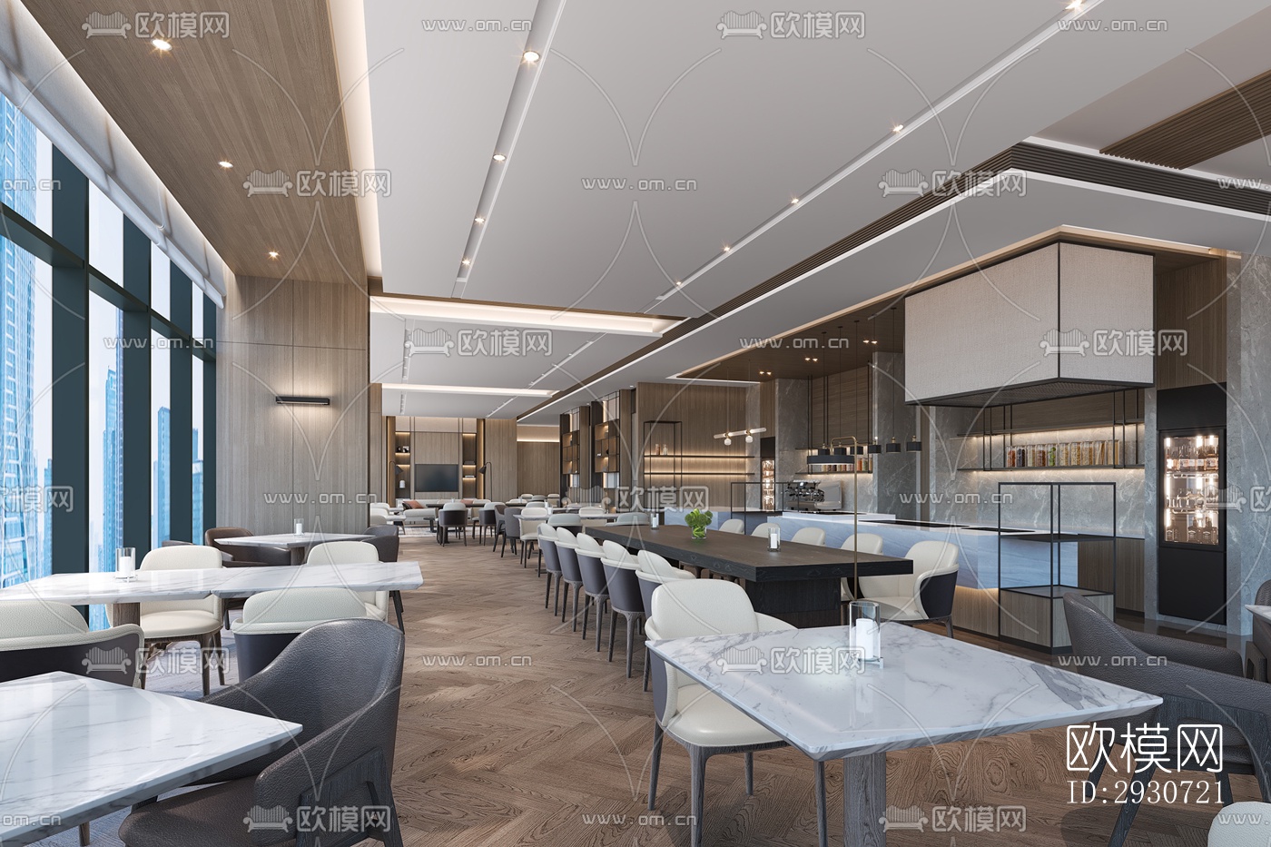 现代酒店民宿效果图下载（渲染图9）