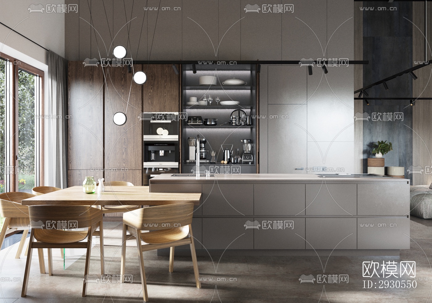 北欧酒店民宿效果图下载（渲染图1）