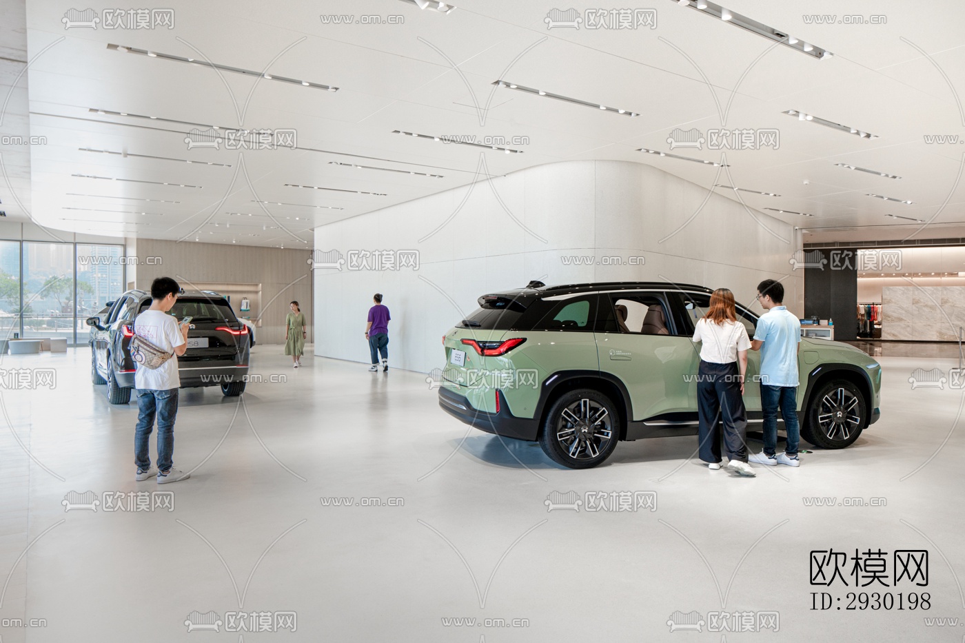 现代展览展厅效果图下载（渲染图2）