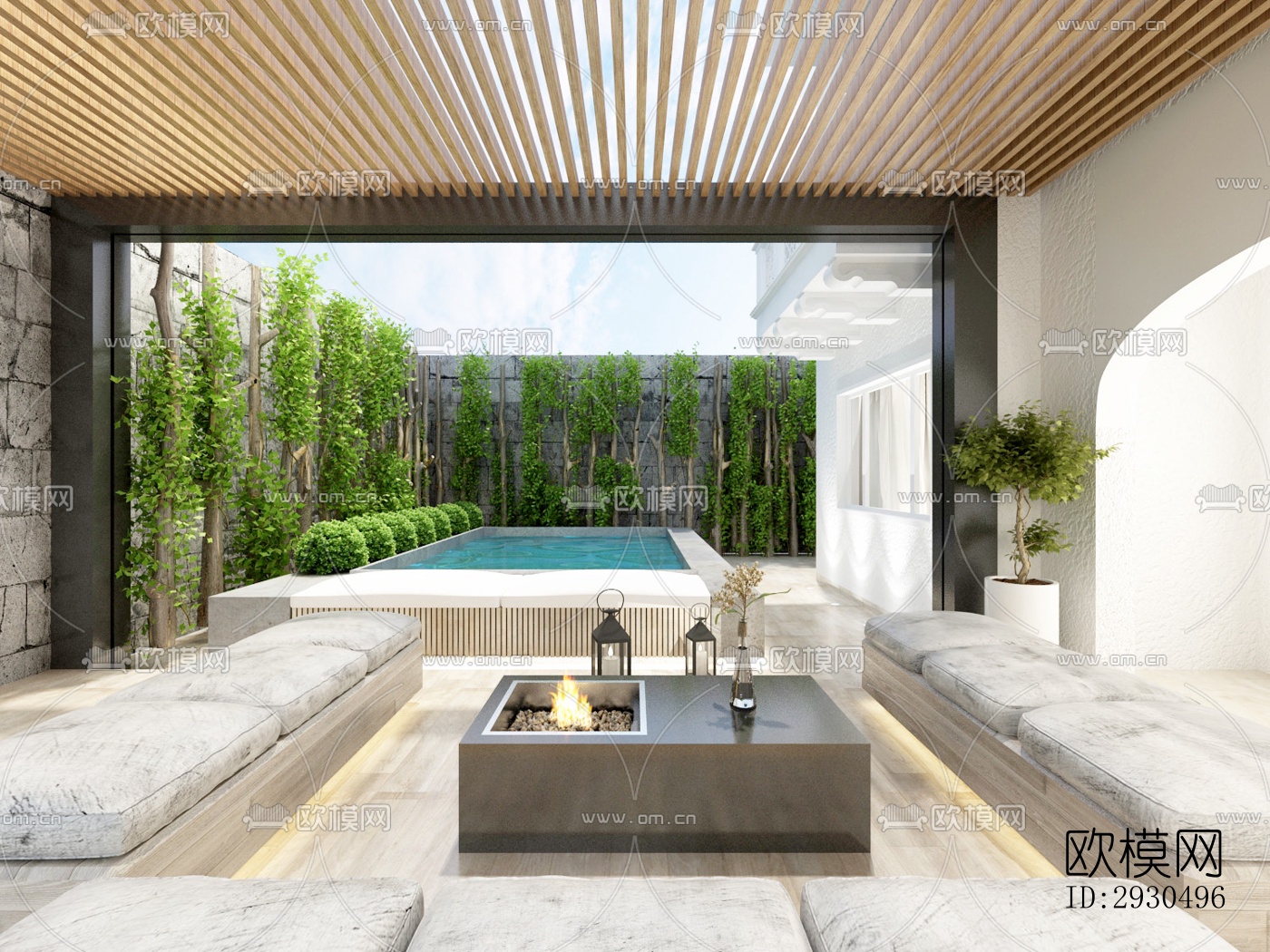 侘寂酒店民宿效果图下载（渲染图1）