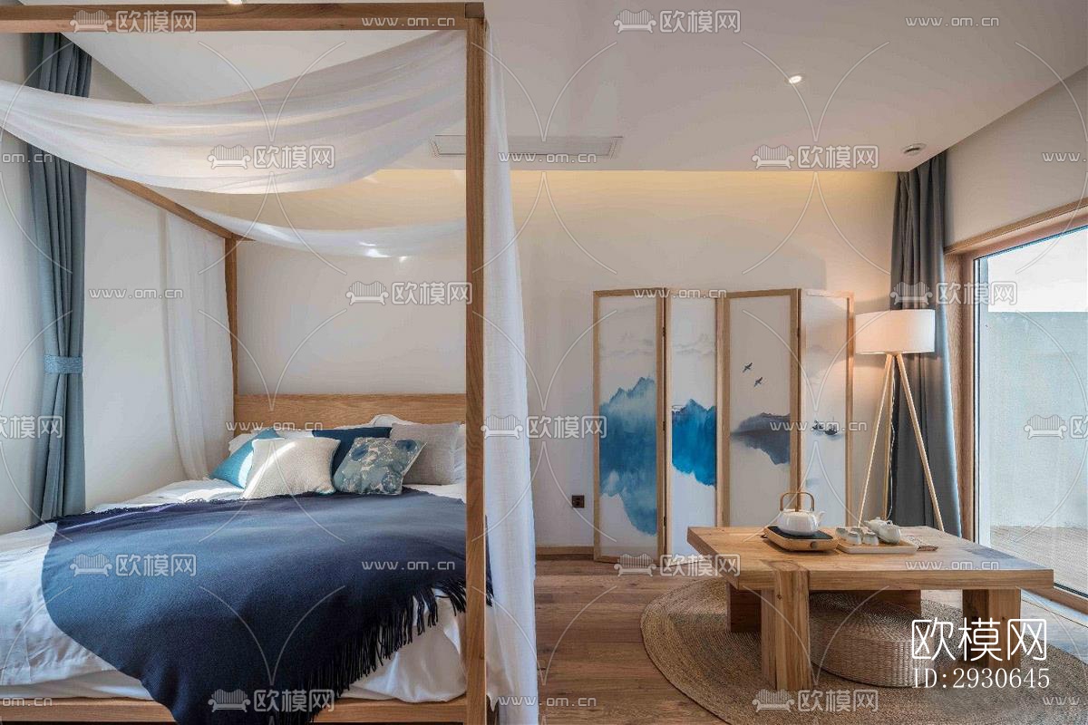 现代酒店民宿效果图下载（渲染图10）