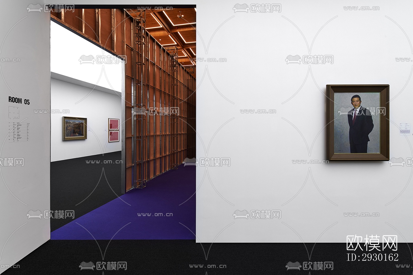 现代展览展厅效果图下载（渲染图12）