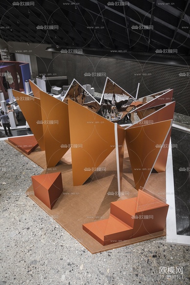 現(xiàn)代展覽展廳效果圖下載(渲染圖4)