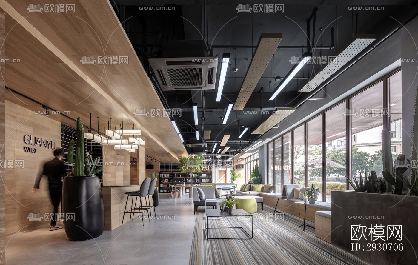 现代酒店民宿效果图下载（渲染图3）