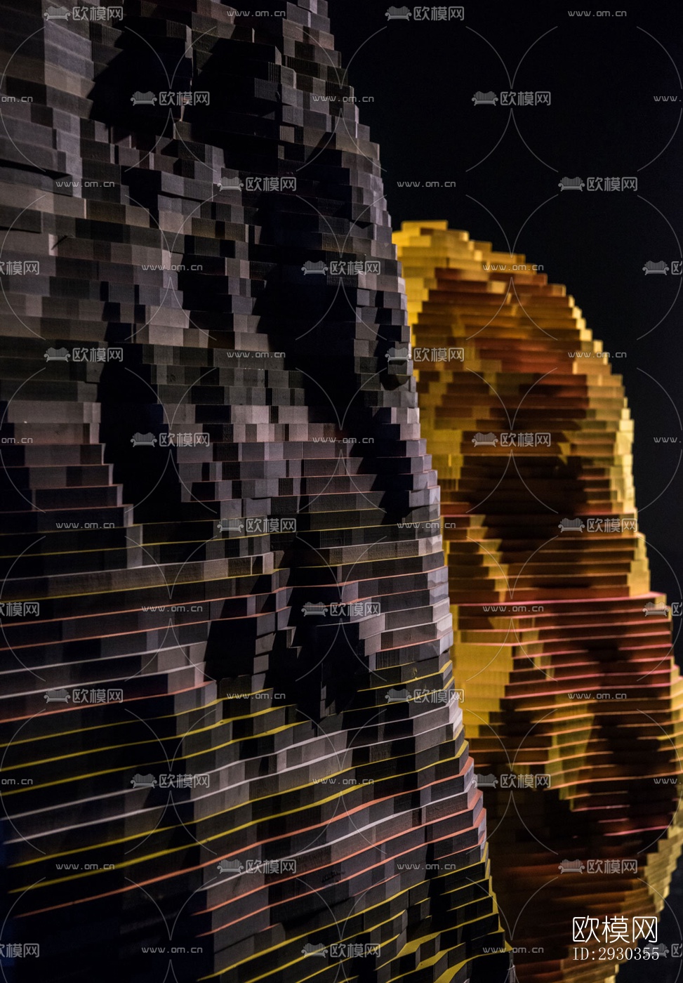 现代展览展厅效果图下载（渲染图6）