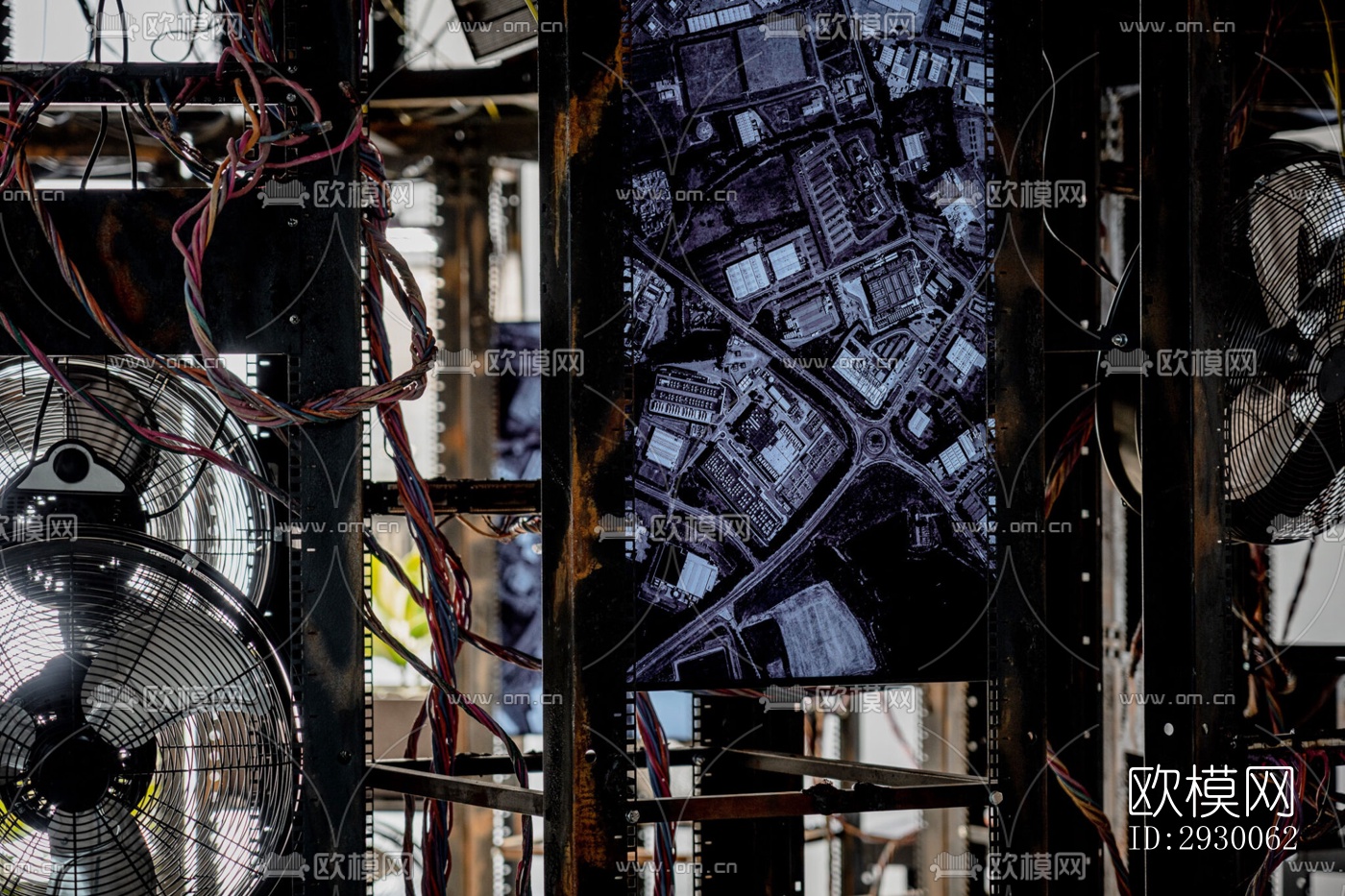 工业风展览展厅效果图下载（渲染图10）