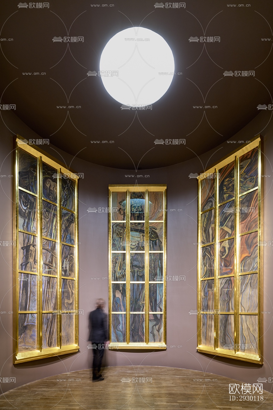 欧式展览展厅效果图下载（渲染图4）