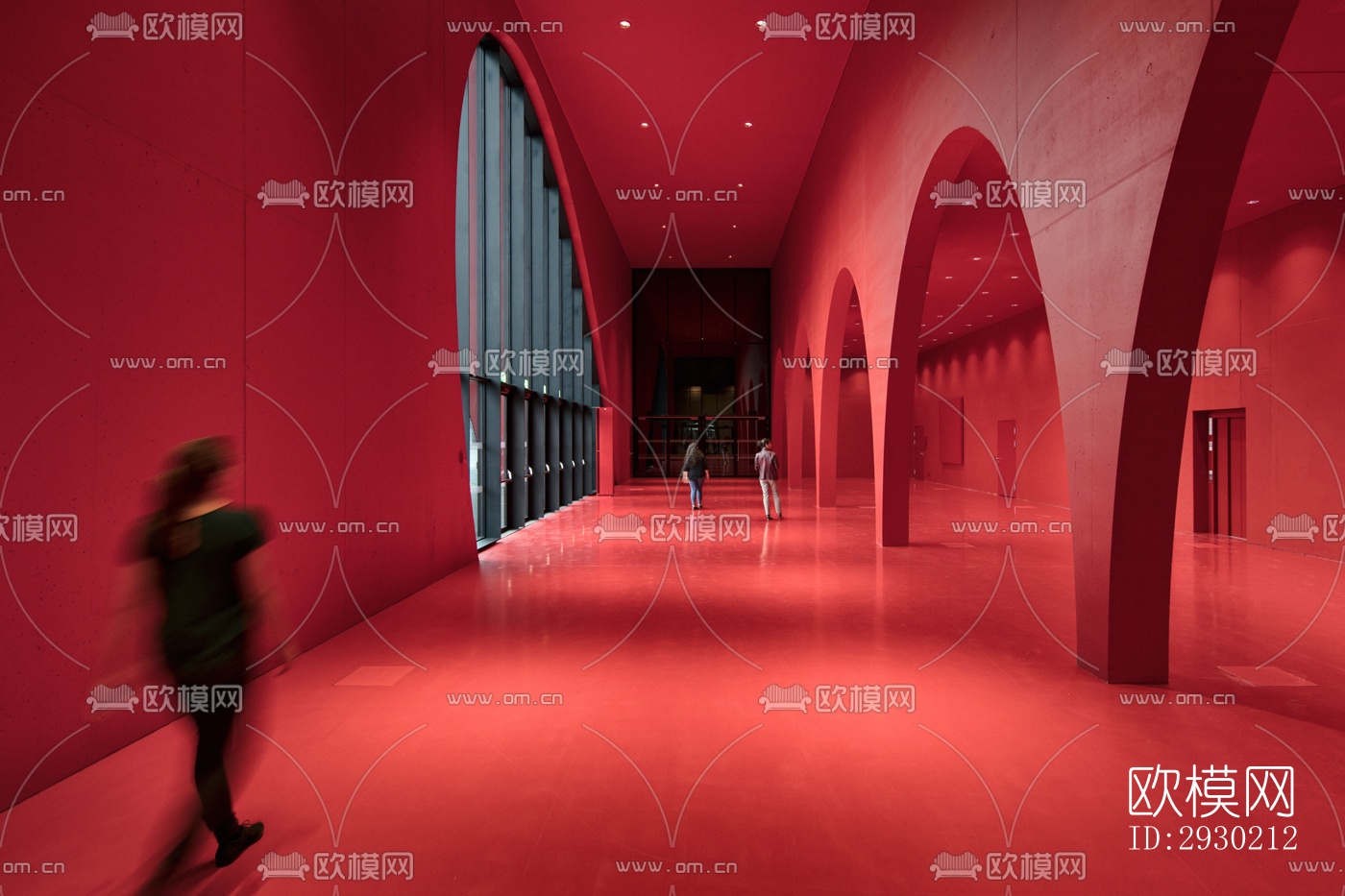 现代展览展厅效果图下载（渲染图2）