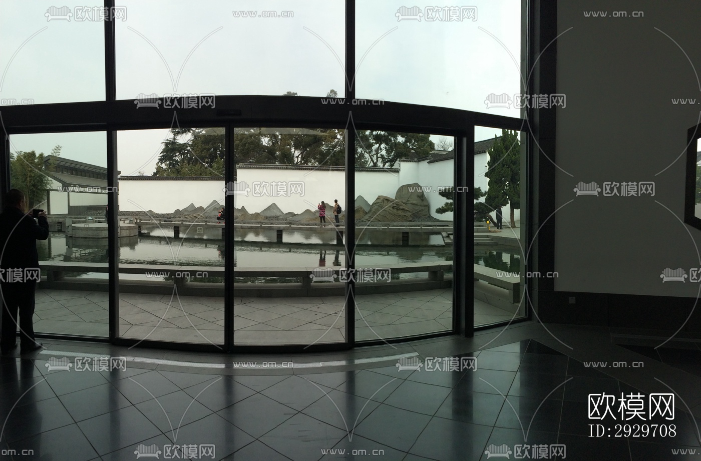 新中式美术博物馆效果图下载（渲染图2）