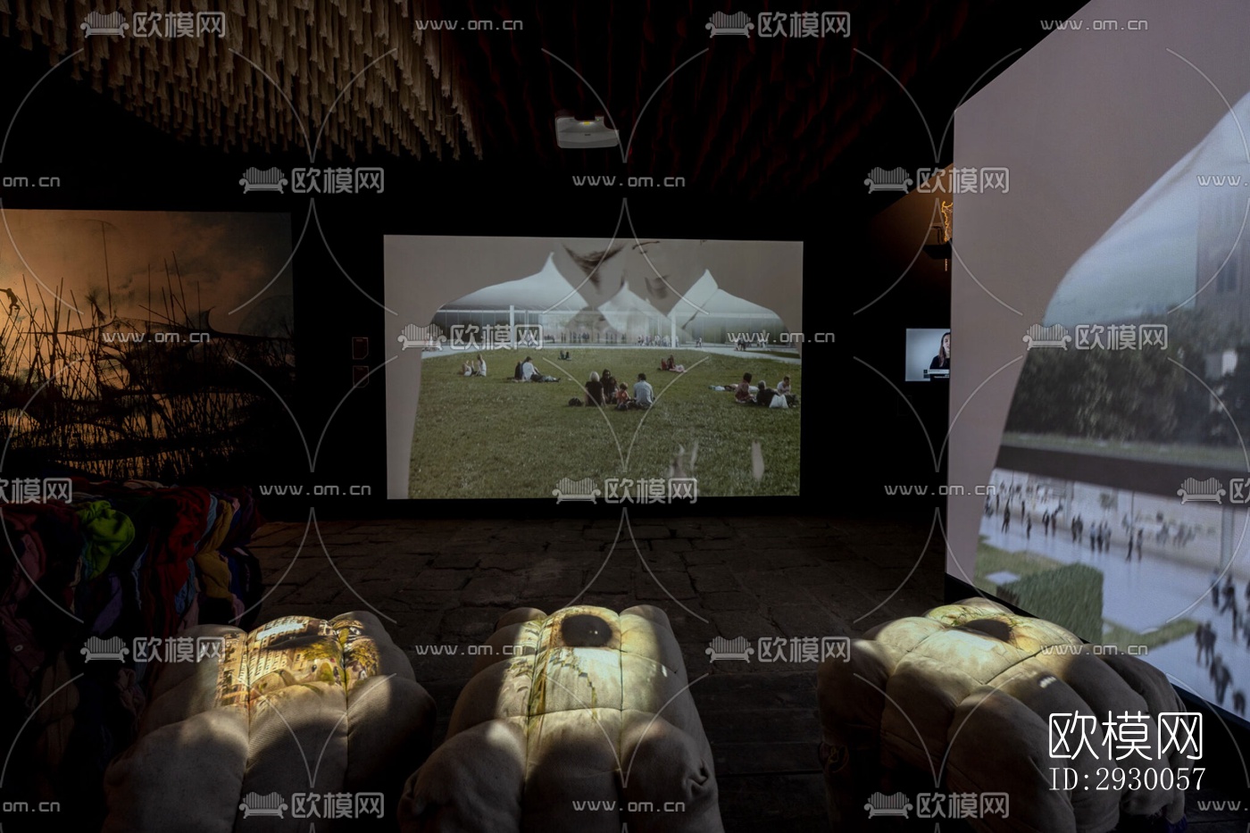 工业风展览展厅效果图下载（渲染图18）