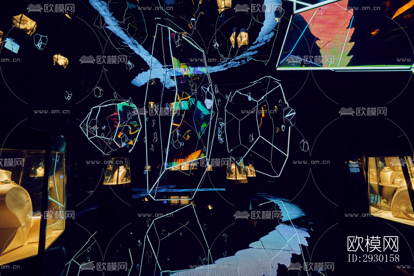 现代展览展厅效果图下载（渲染图4）