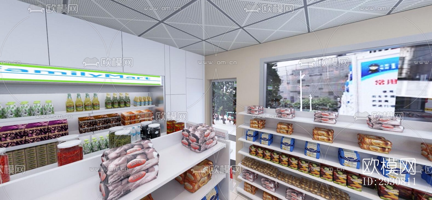 现代零售店铺效果图下载（渲染图3）