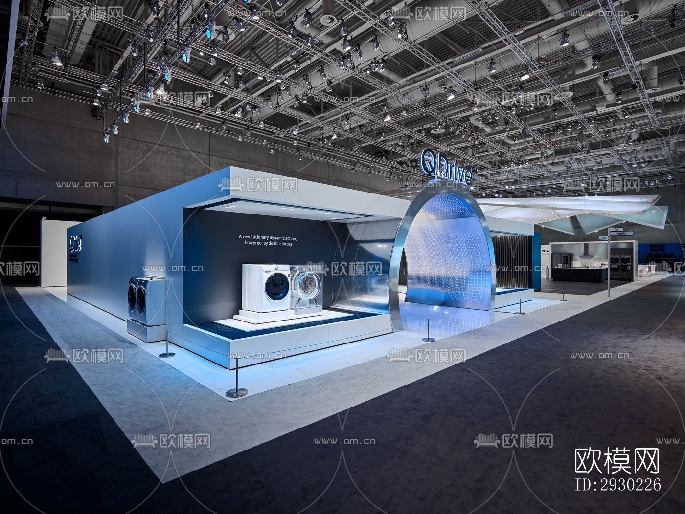 现代展览展厅效果图下载（渲染图3）