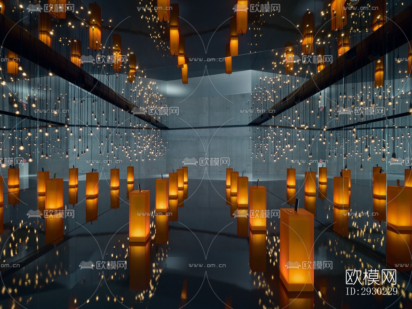 现代展览展厅效果图下载（渲染图4）
