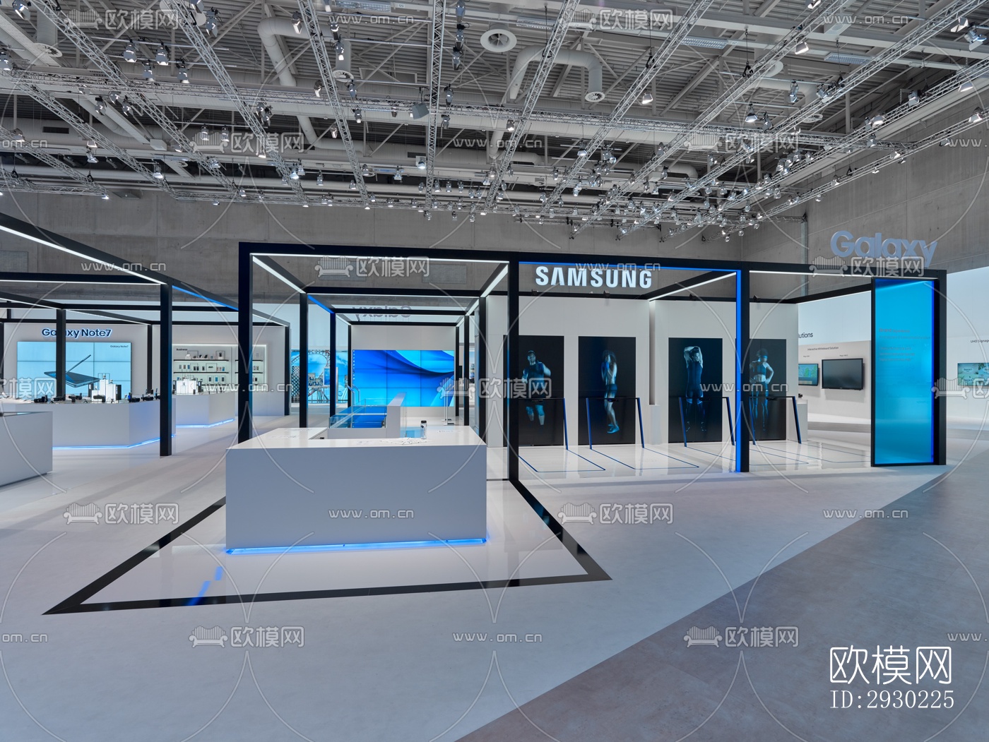 现代展览展厅效果图下载（渲染图9）