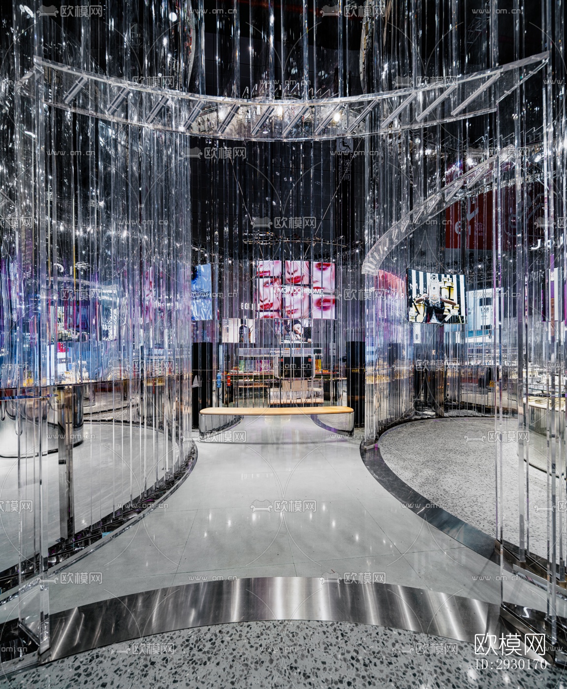 现代展览展厅效果图下载（渲染图7）