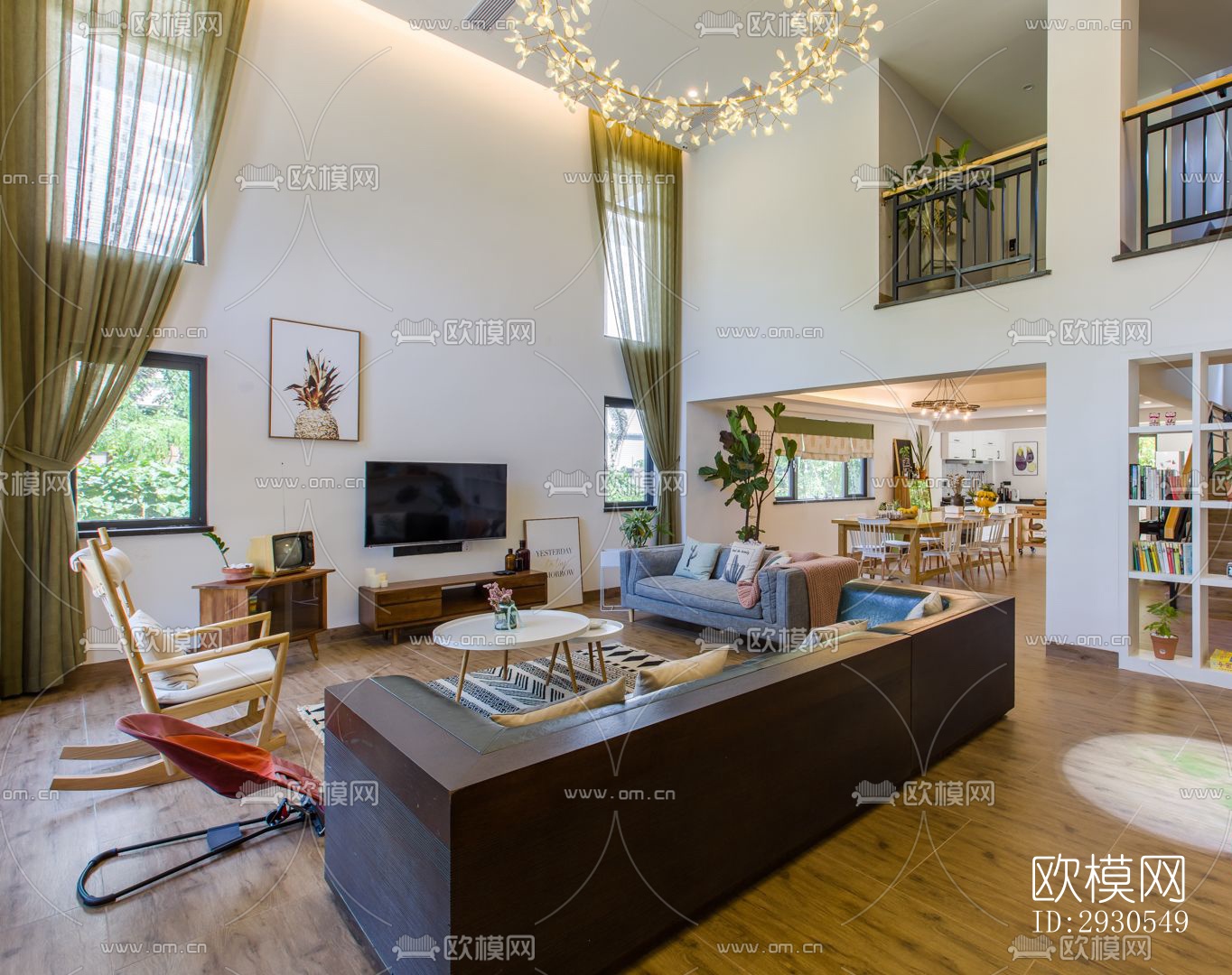 北欧酒店民宿效果图下载（渲染图7）