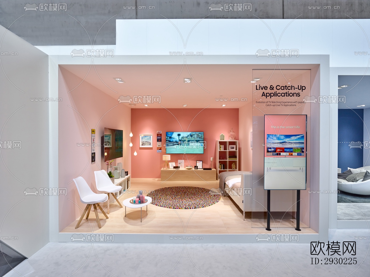 现代展览展厅效果图下载（渲染图10）