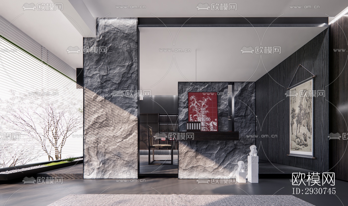 中式零售店铺效果图下载（渲染图1）